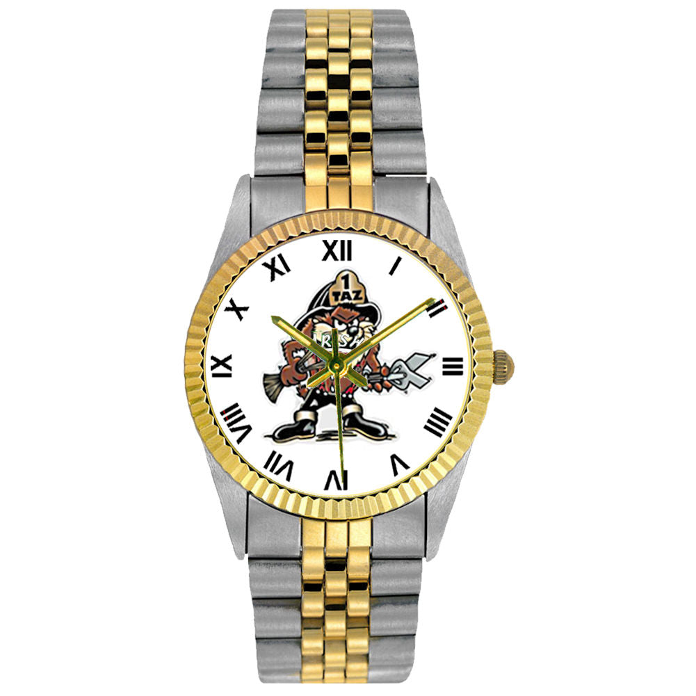 Firefighter Tasmanian Devil 2-Tone Engravable Watch