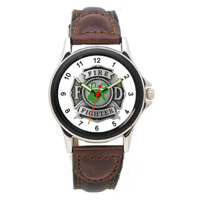 Irish Leather Band Engravable Watch