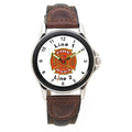 Custom Front Leather Band Watch