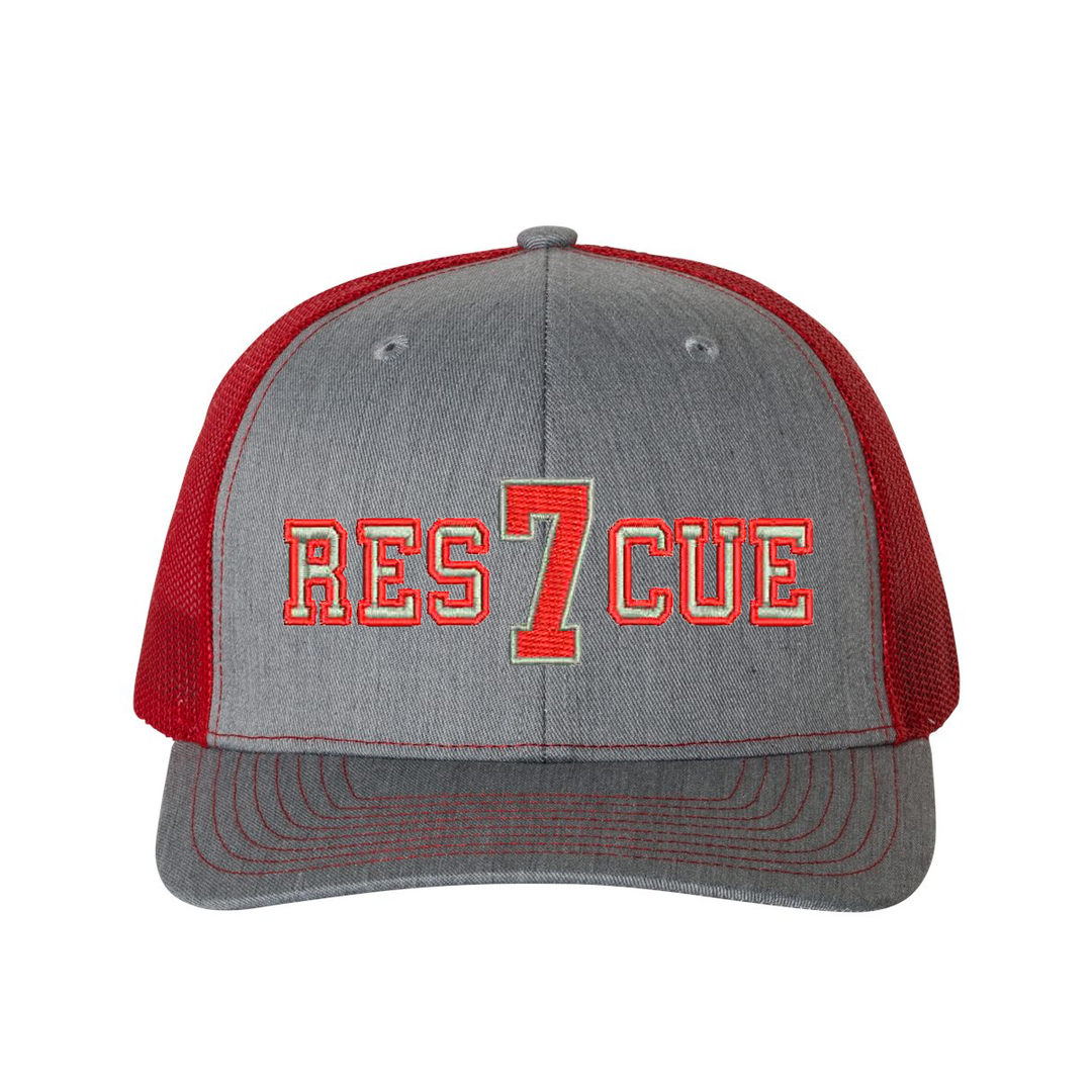Que Rescue Hat Personalized Rescue Snapback Trucker Hat – Firefighter.com
