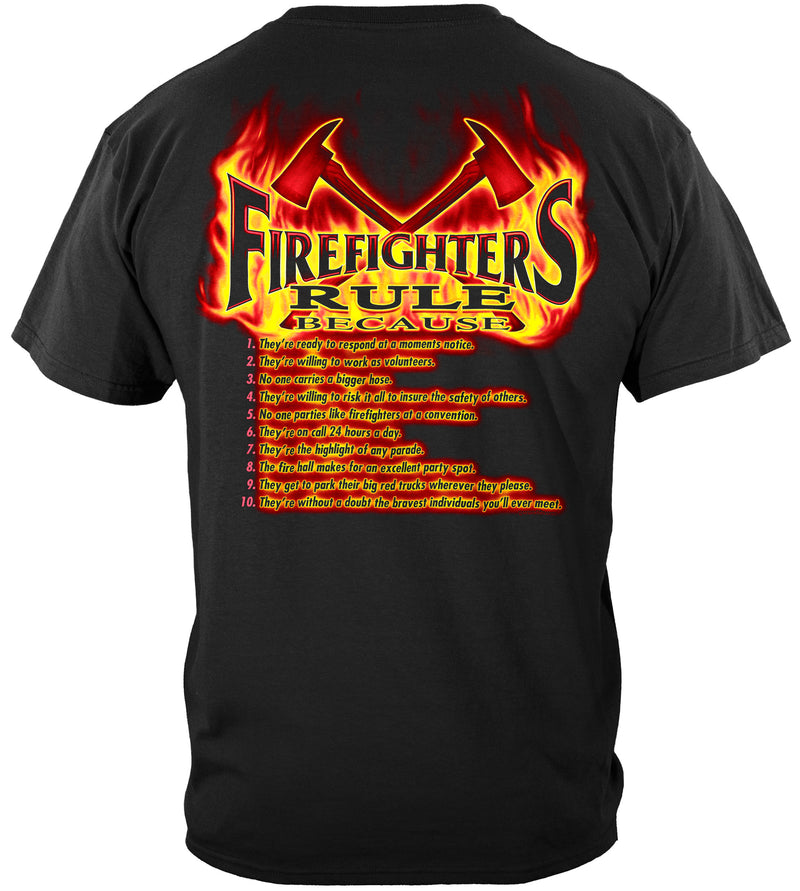 Firefighters Rule Shirt Firefighter Gifts
