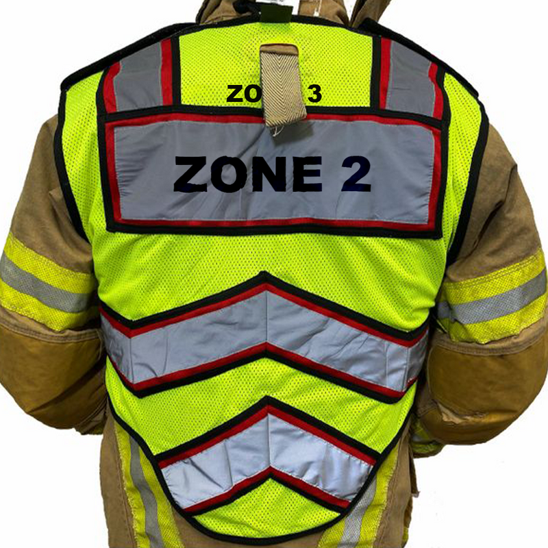 Firefighter Ultra Bright Customized Public Safety Vest Red