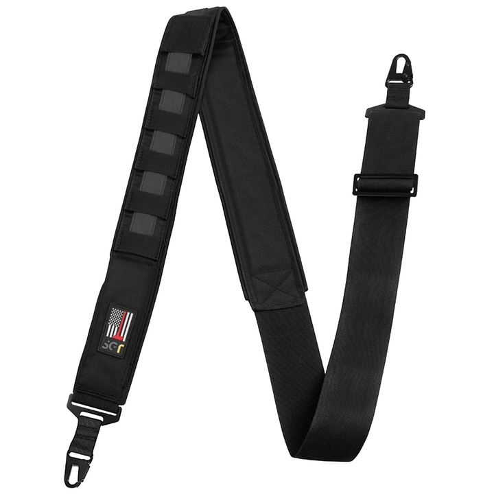 SGT Flat Black Reflective Modular Radio Strap & Carabiner Keeper Set ONYX