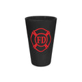 Matte Black and Red Maltese Straight Up Pint Glass