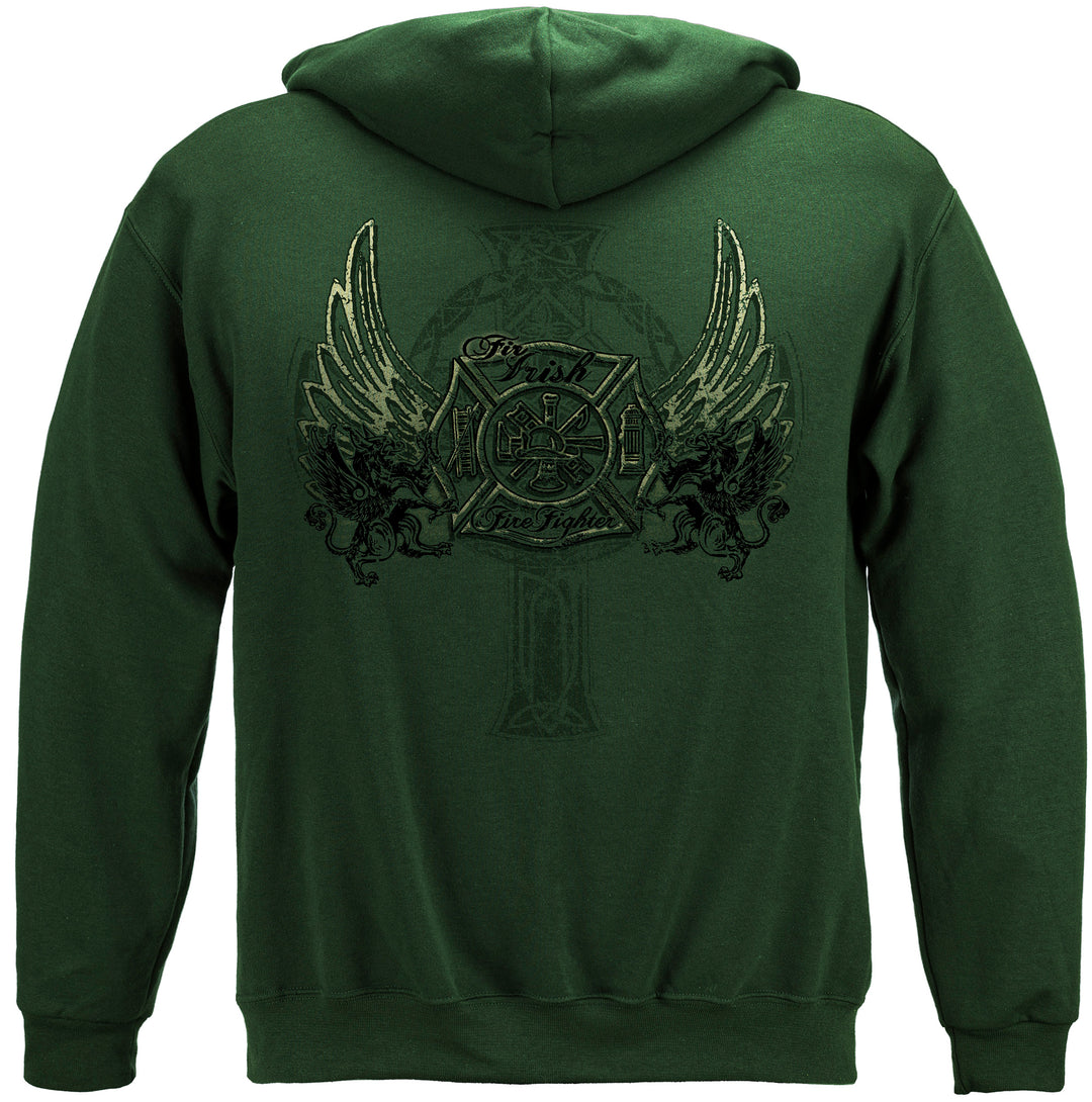 Elite Breed Irish Firefighter Hooded Sweat Shirt