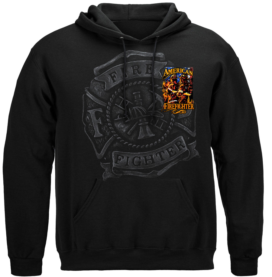 Elite Breed American Firefighter Hooded Sweat Shirt