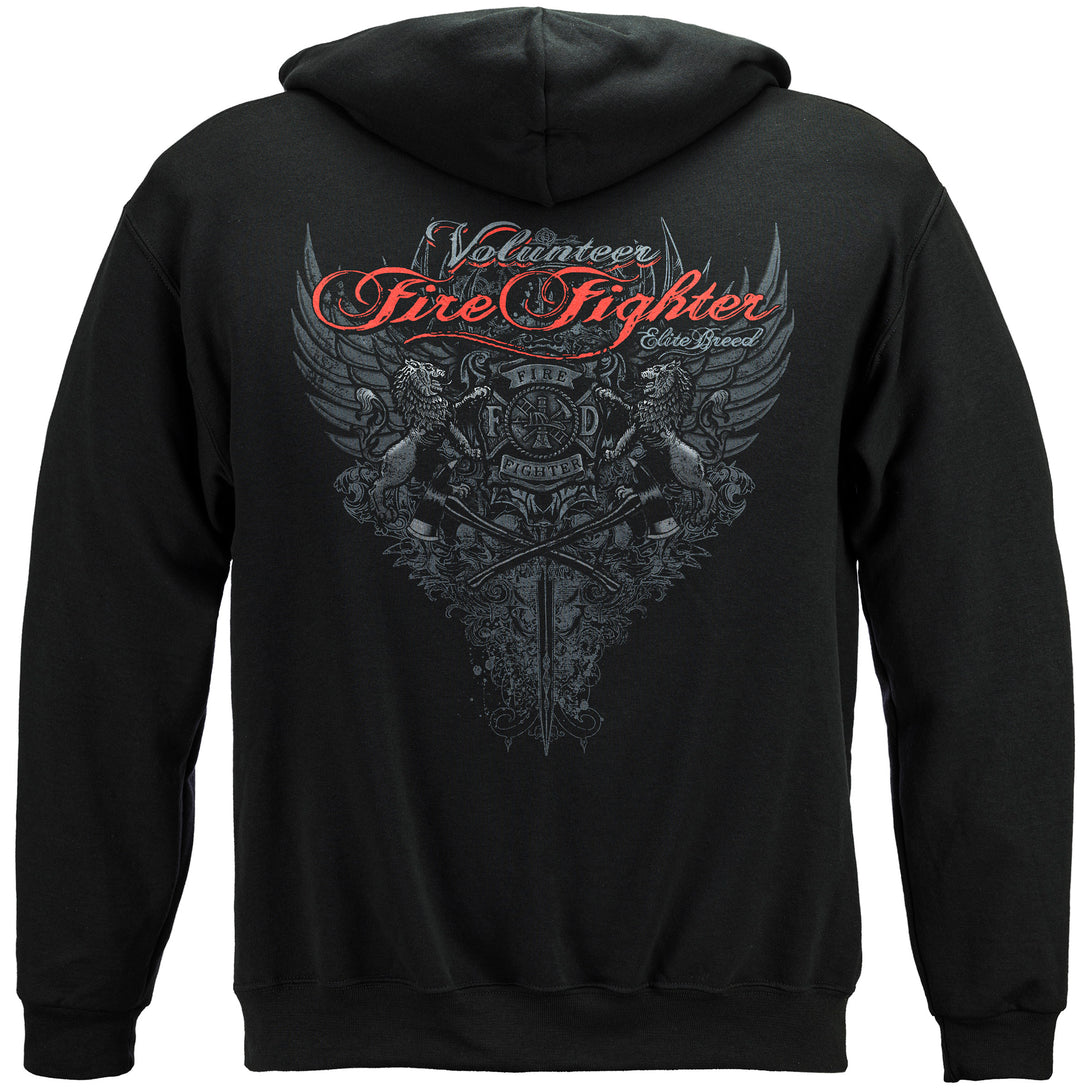 Elite Breed Volunteer Firefighter Hooded Sweat Shirt