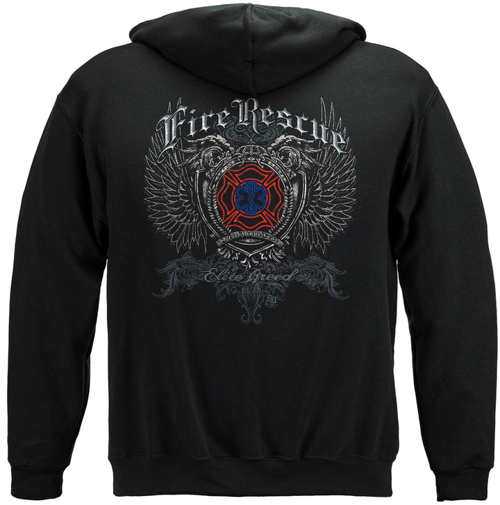 Elite Breed Fire Rescue Hooded Sweat Shirt