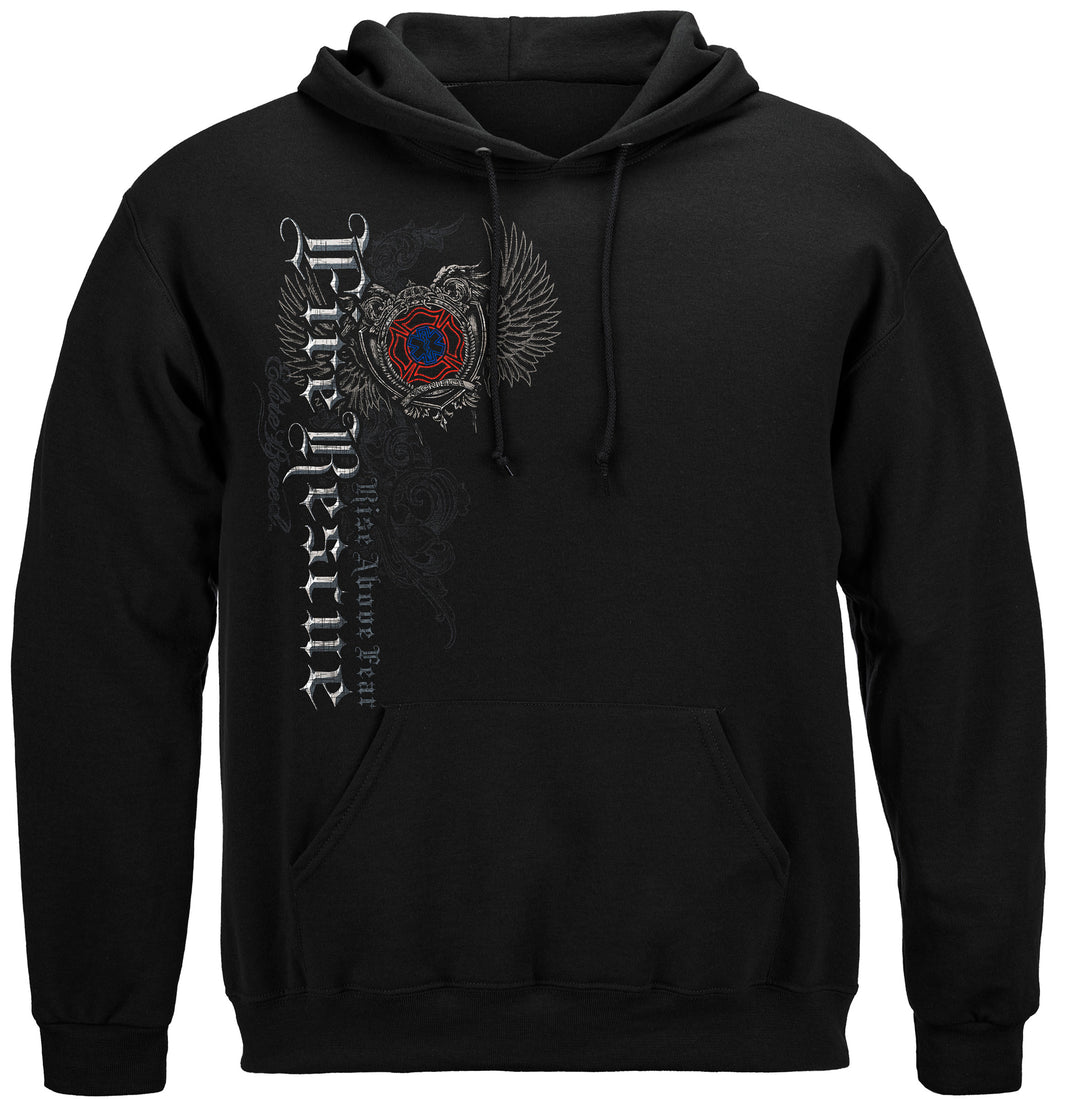 Elite Breed Fire Rescue Hooded Sweat Shirt