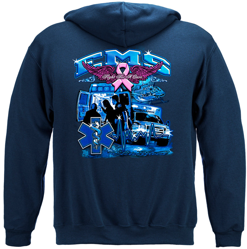 Elite Breed EMS Fight Cancer Hooded Sweat Shirt