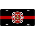 Volunteer Thin Red Line Lic Plate