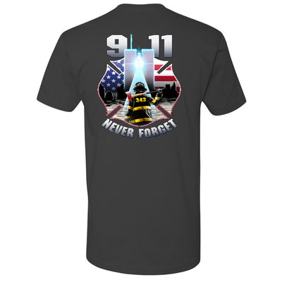 Stairway to Heaven 9/11 firefighter tribute T-Shirt honoring their courage