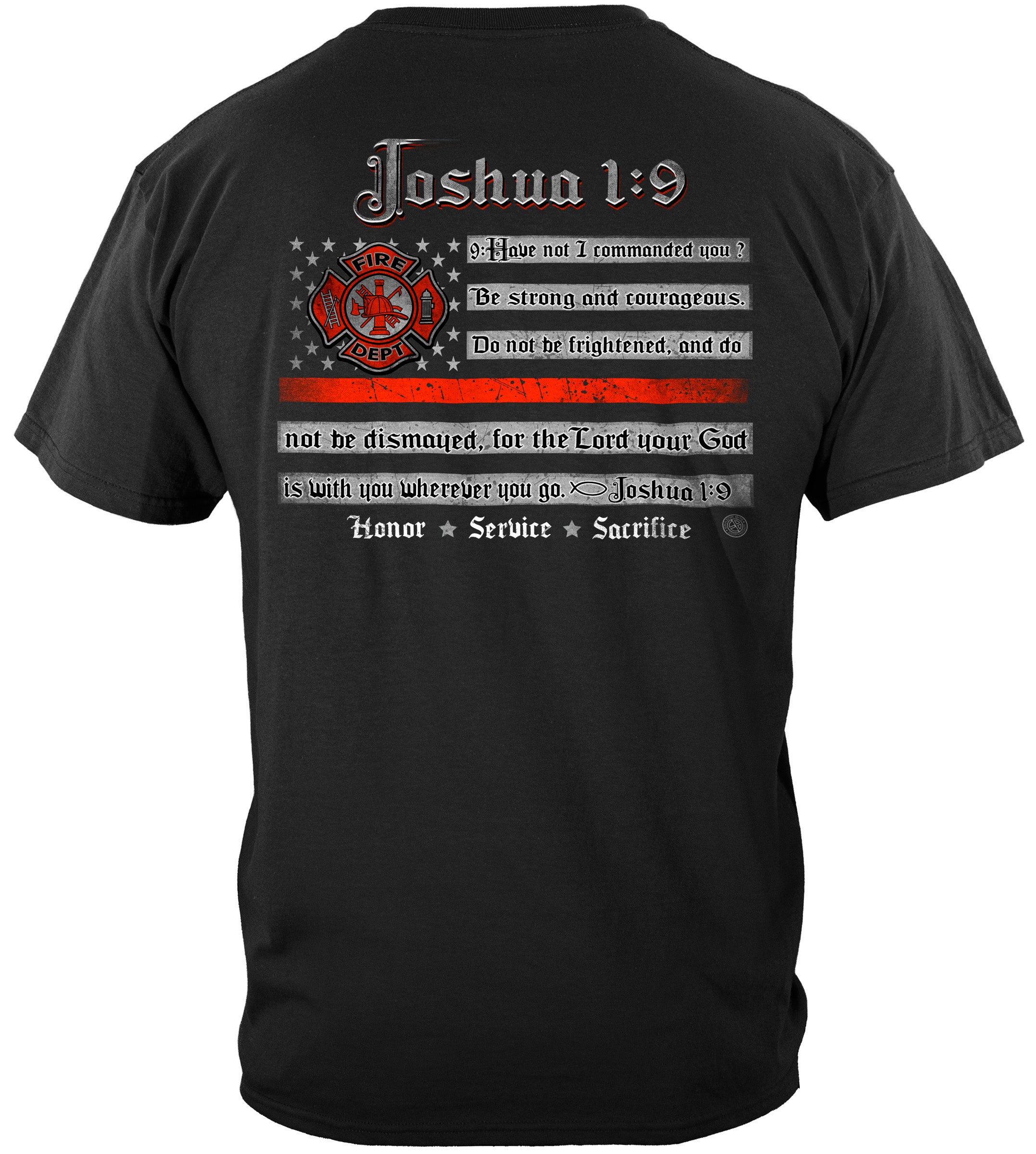 Firefighter joshua 1:9 T-SHIRT | Firefighter.com