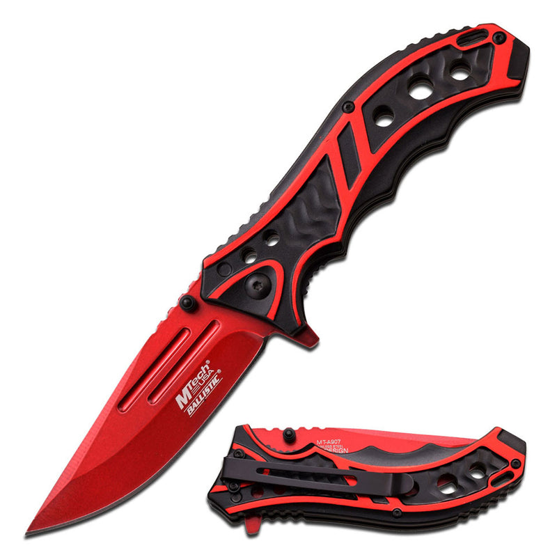 M-Tech Red Spring Assisted Tactical Knife