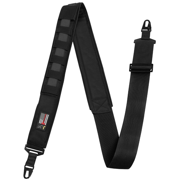 SGT Flat Black Reflective Modular Radio Strap & Carabiner Keeper Set ONYX (FREE SHIPPING)